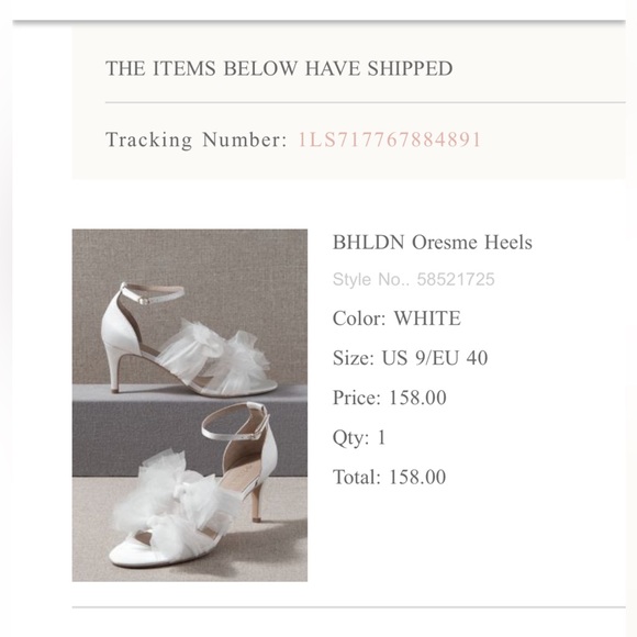 BHLDN Double Tulle Bow Heel - Picture 1 of 10